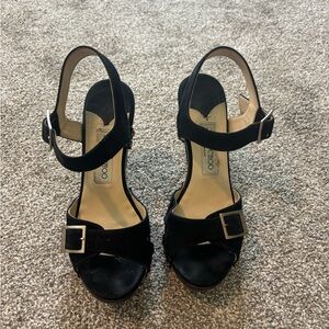 Jimmy Choo Black Suede Heels